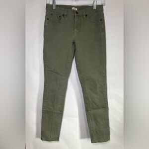 J. Crew Olive Green Stretch Skinny Jeans Size 25 Military  Uniform Basics